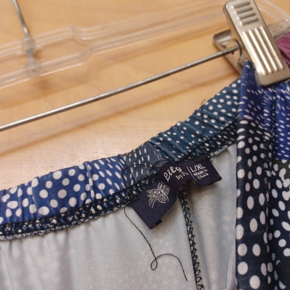 Lily Firmiana Colorful Cat Leggings Abstract Boho L XL - Picture 6 of 7